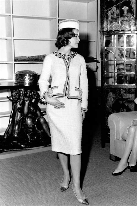 coco chanel suit skirts|Chanel suit original.